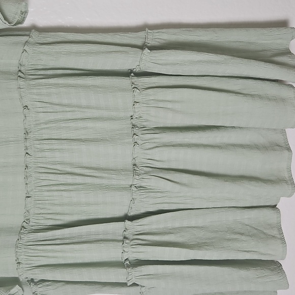 TALULAH Sage Green Ruffle Blouse - Picture 5 of 8